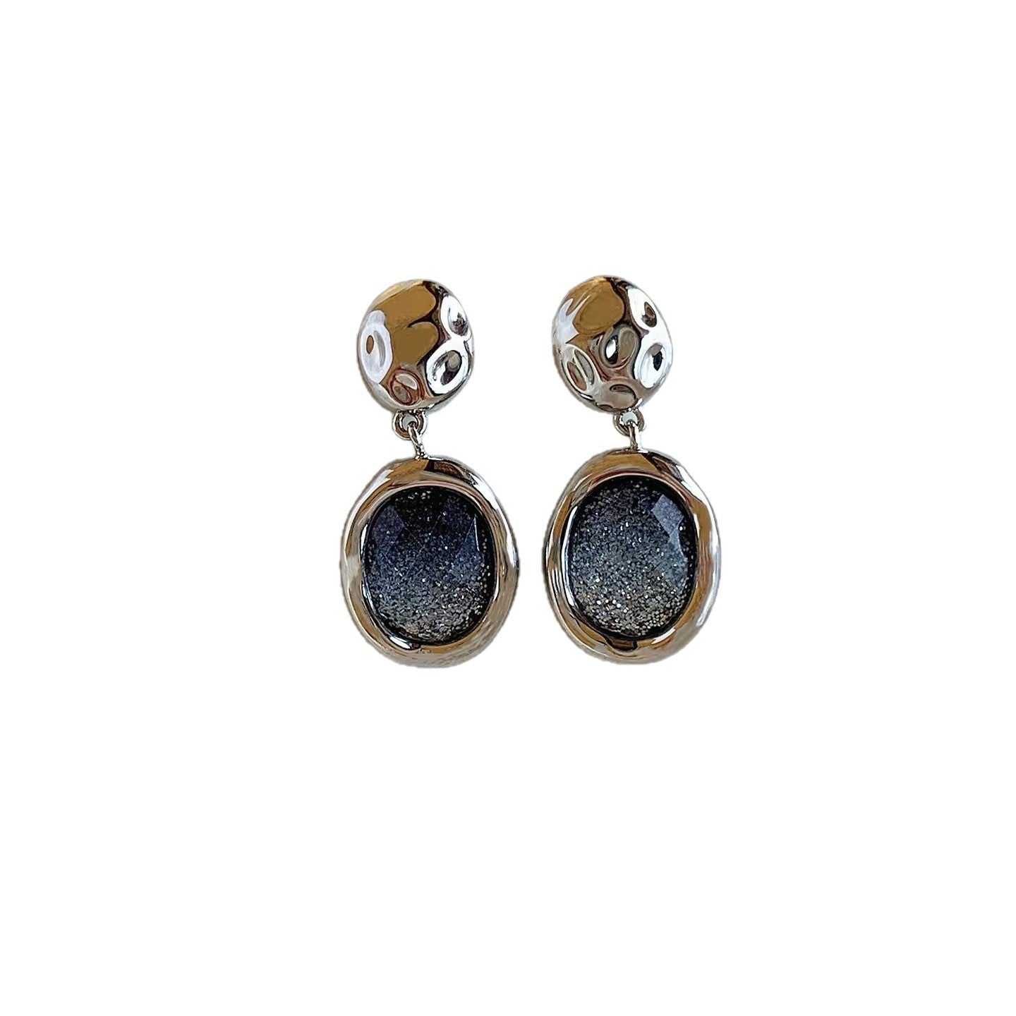 Exquisite Blue Starry Sky Gem Temperament Earrings