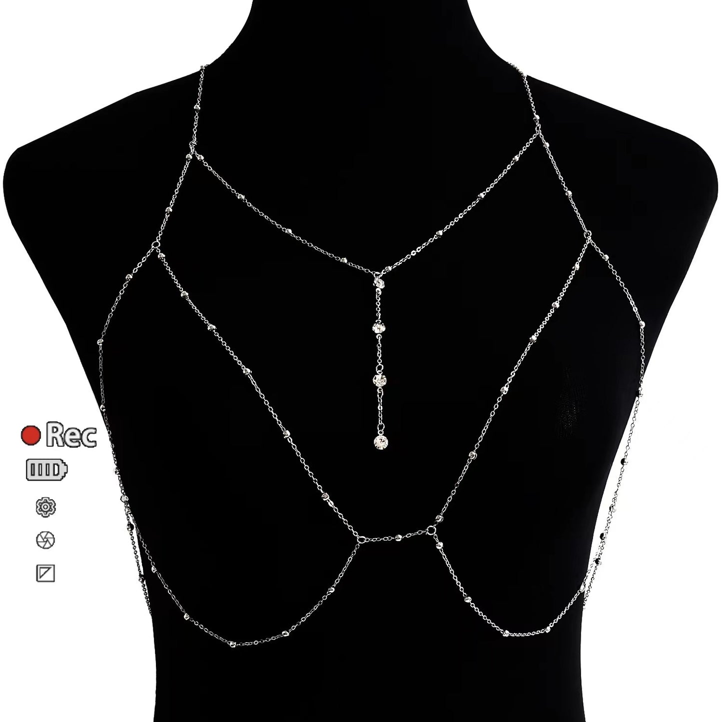 Women's Fashion Diamond Garden Bead Body Charm Necklaces
