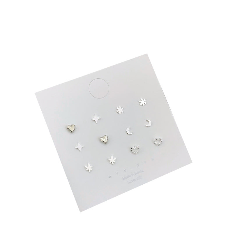 Women's Sense Week Suit Simple Small Exquisite Hollow Earrings