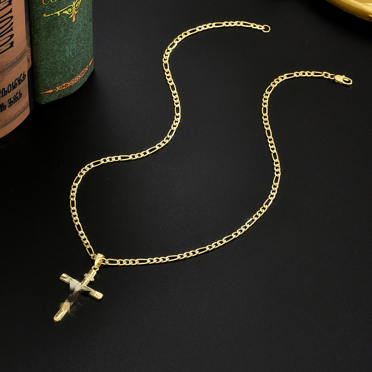 Men's Design Alloy Cross High Sense Necklace
