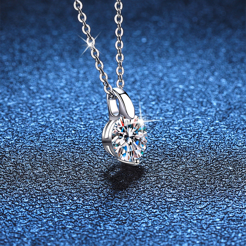 Sterling Sier Clavicle Chain Diamond Classic Necklaces