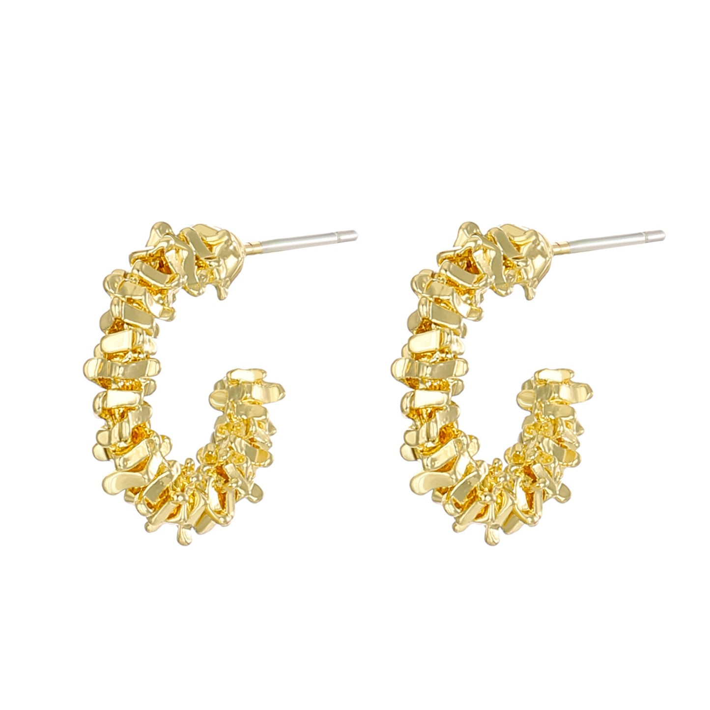 Small Pieces Of Sier Type Ear Stud Earrings
