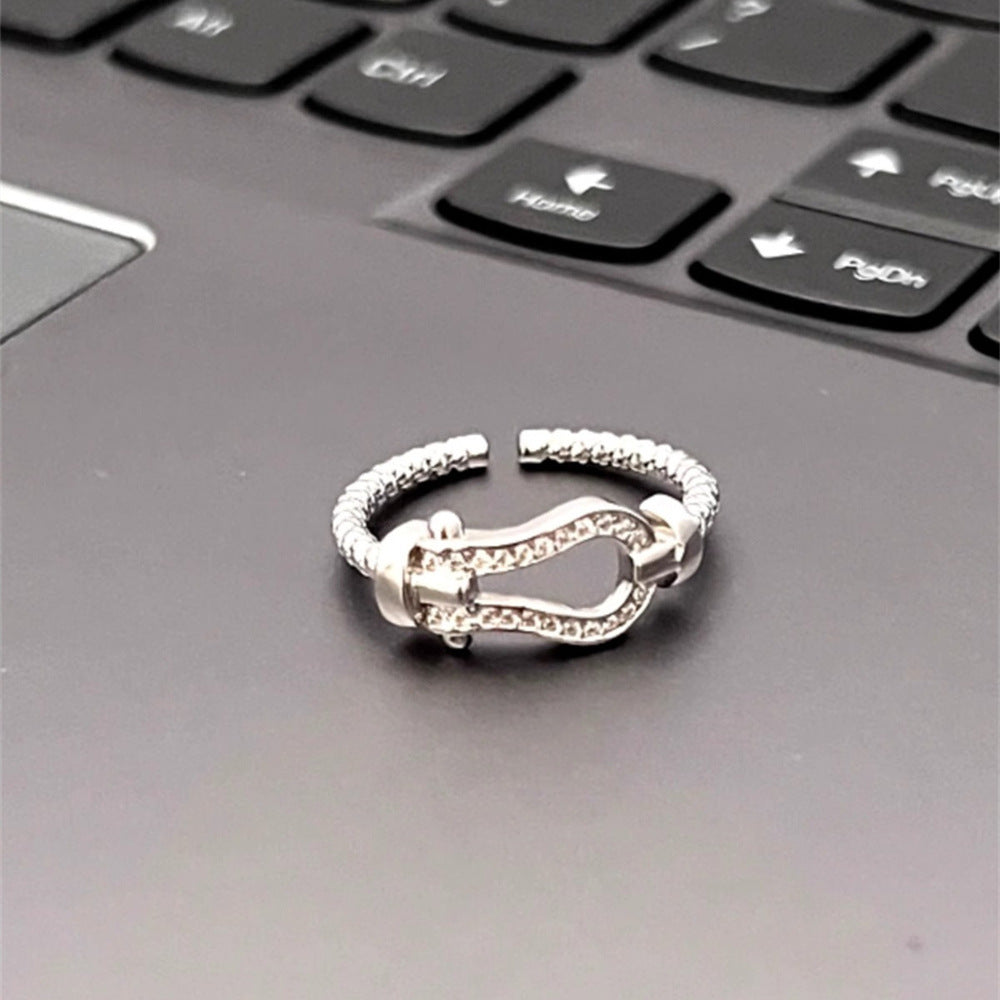Women's Simple Pearl Butterfly Sterling Sier Special Interest Rings