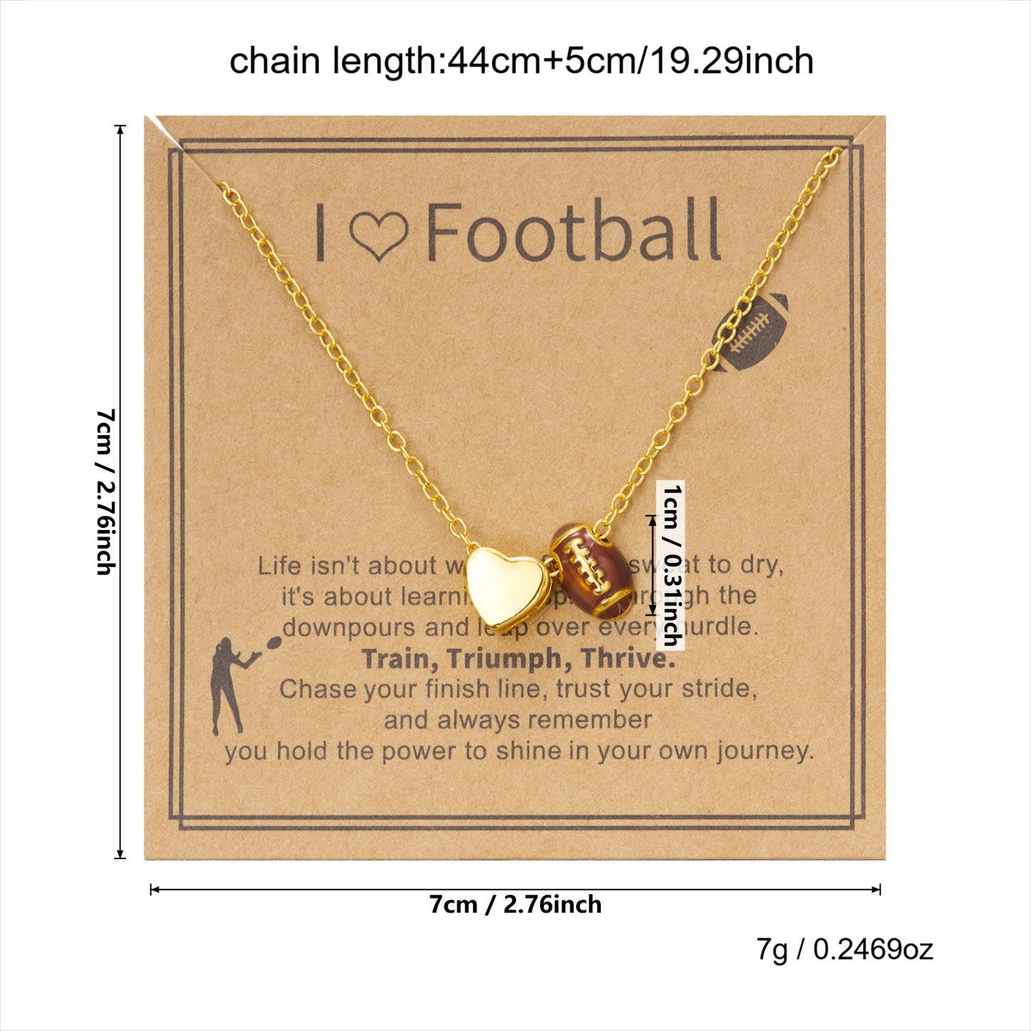 Sports Style Alloy Love Basketball Volleyball Everyday Joker Necklaces