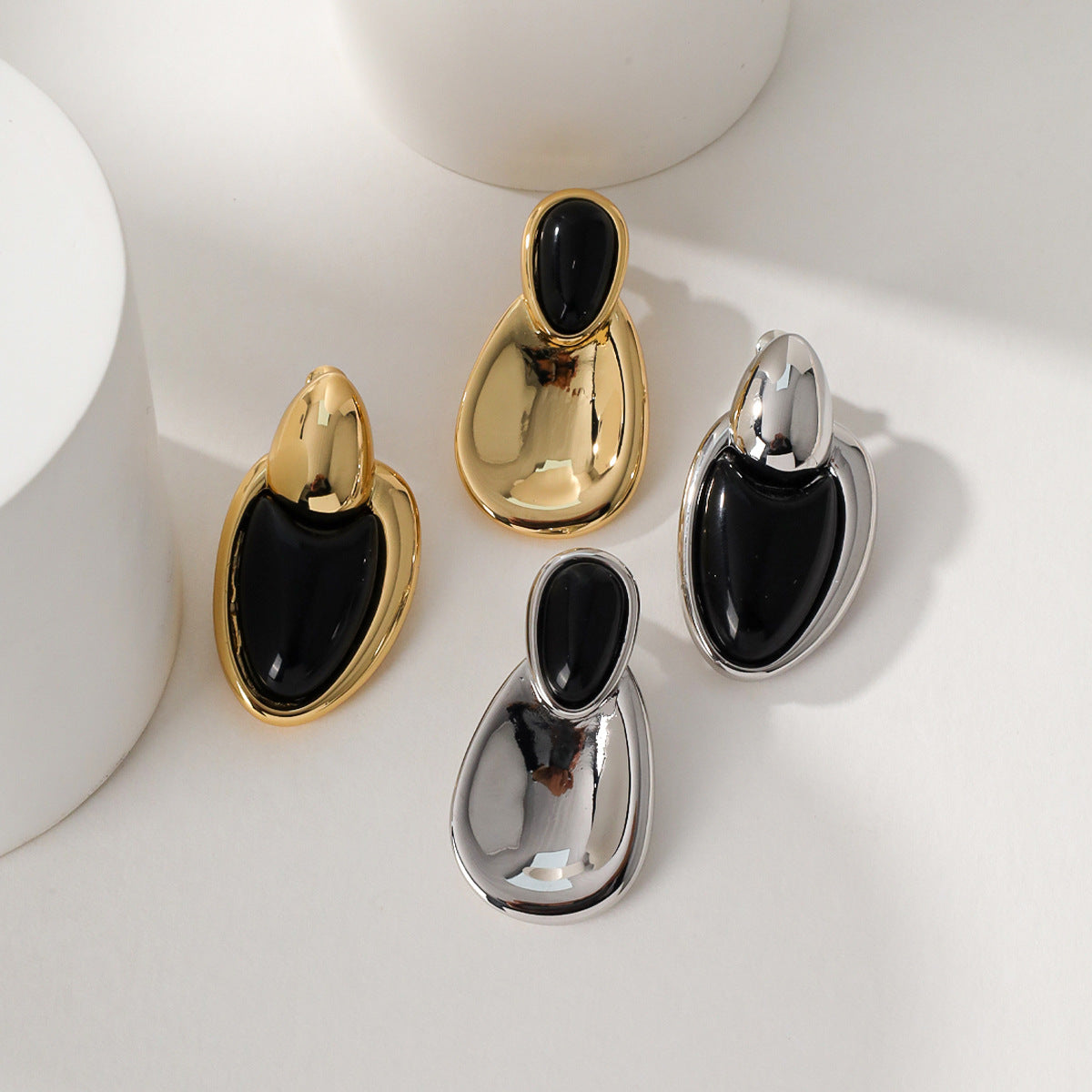 Stitching Black Onyx Design High-grade Adjustable Necklaces