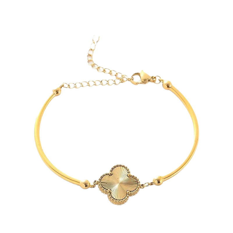 Women's Four-leaf Clover High-grade Fashion Simple Gold Bracelets