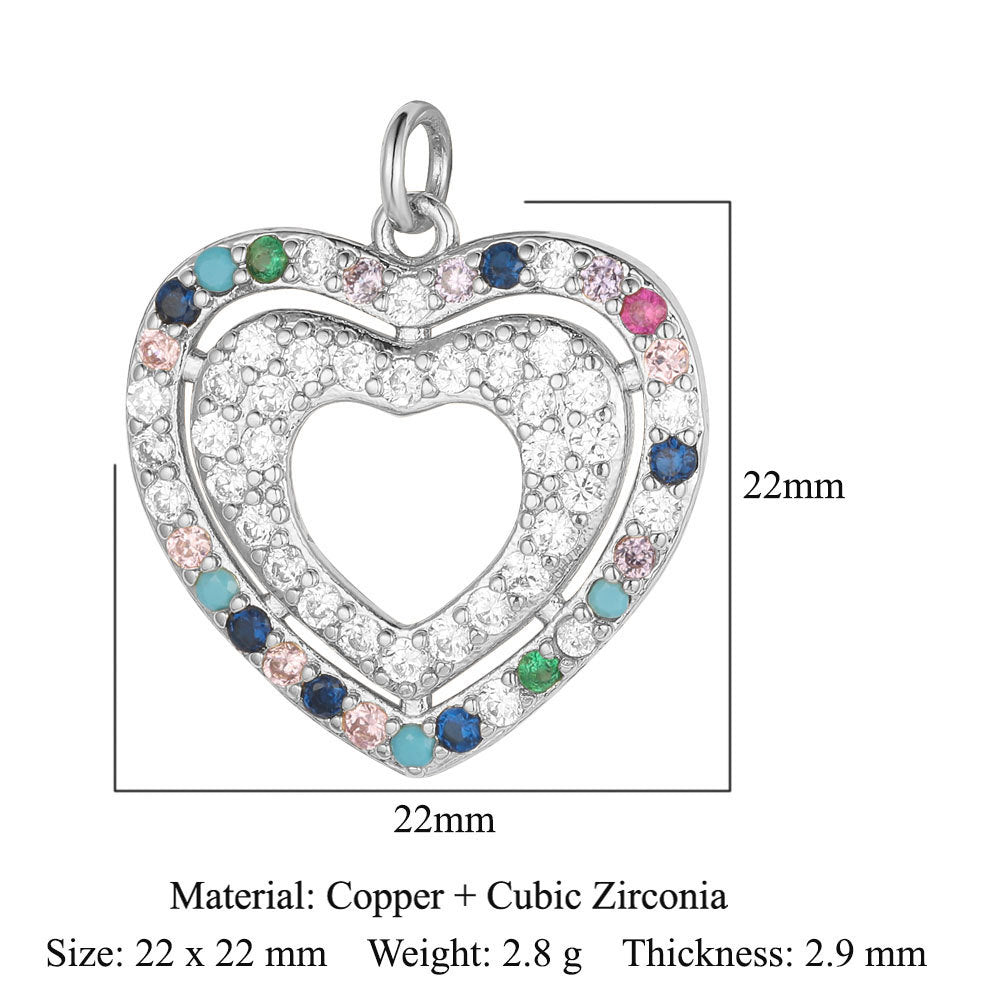 Copper Zircon Ornament Accessories Wind Butterfly Snake Pendants
