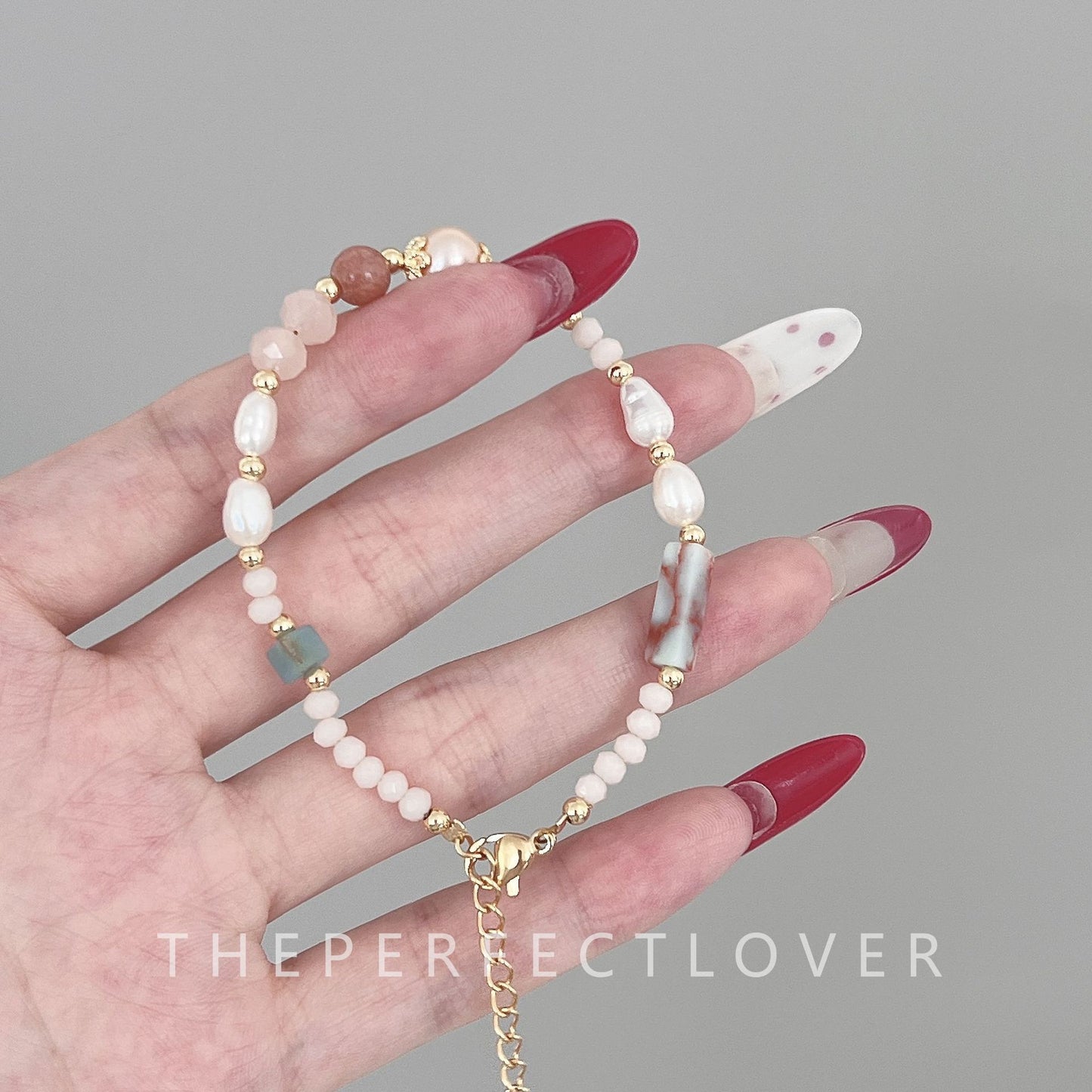 Fairy Exquisite Natural Stone Turquoise Freshwater Pearl Chinese Bracelets