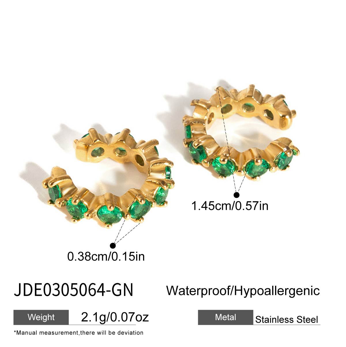 Ear Light Luxury High-grade Vacation Style Zircon Rings