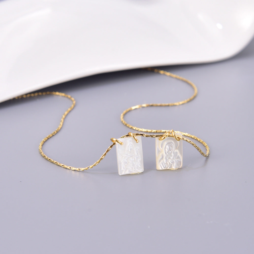 Accessories Shell Stainless Steel Female European Necklaces