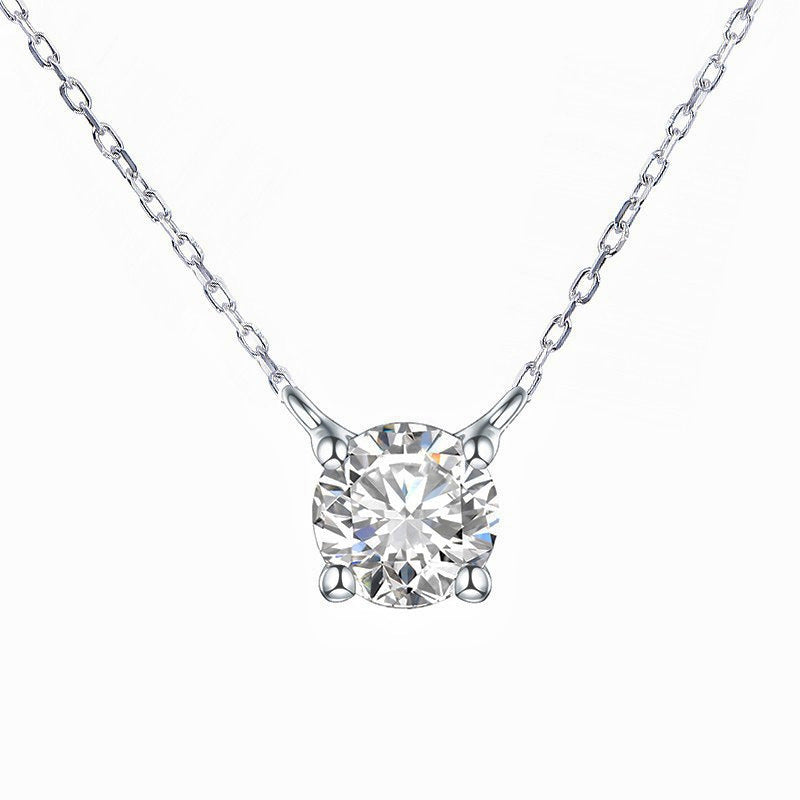Women's Sterling Sier Gold-plated Classic Rhinestone Simple Elegant Necklaces