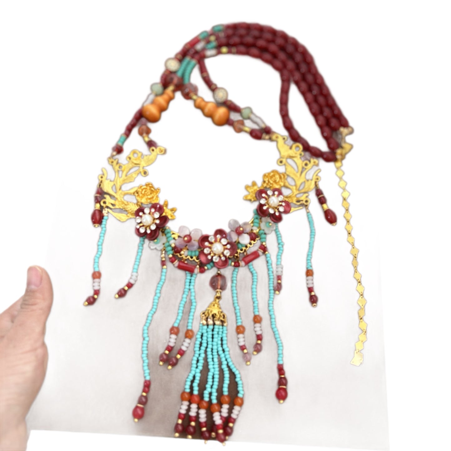 Style Han Chinese Clothing Vintage Tassel Exquisite Ethnic Necklace