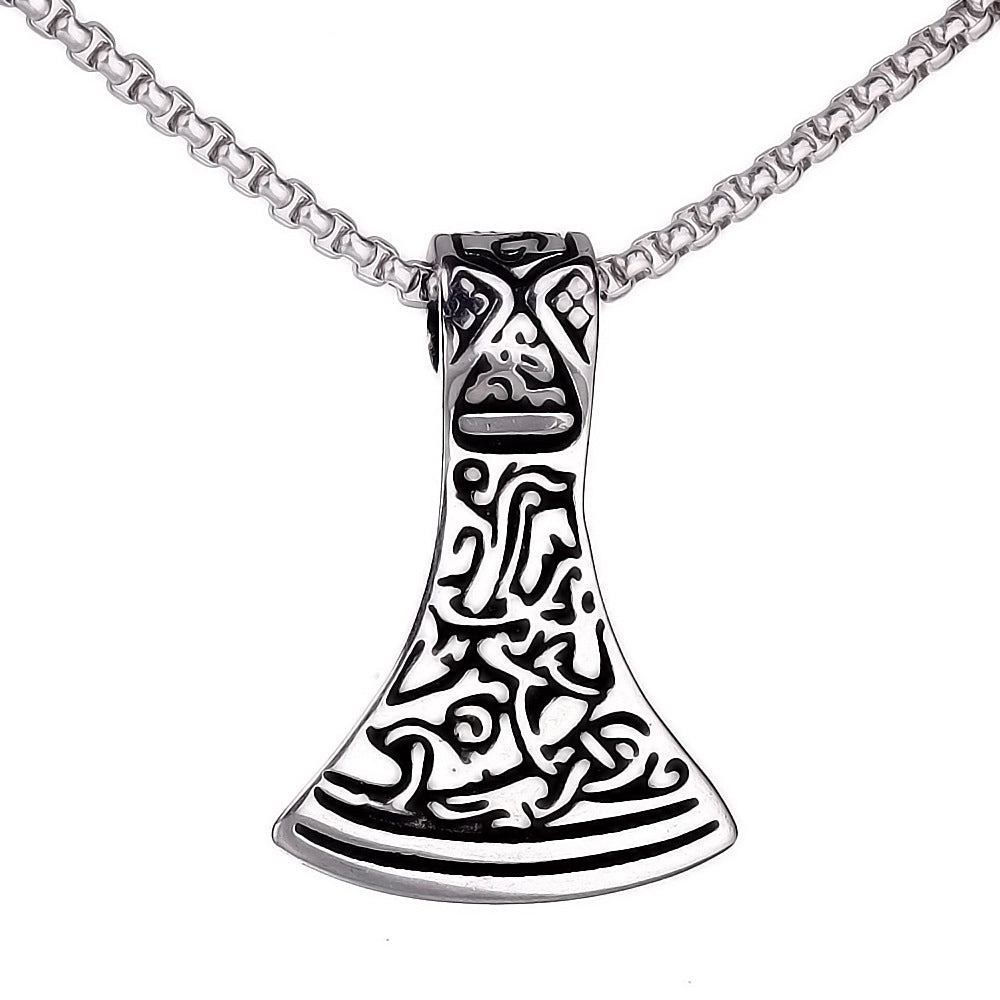 Popular Ornament Vintage Viking Boys Titanium Steel Necklaces