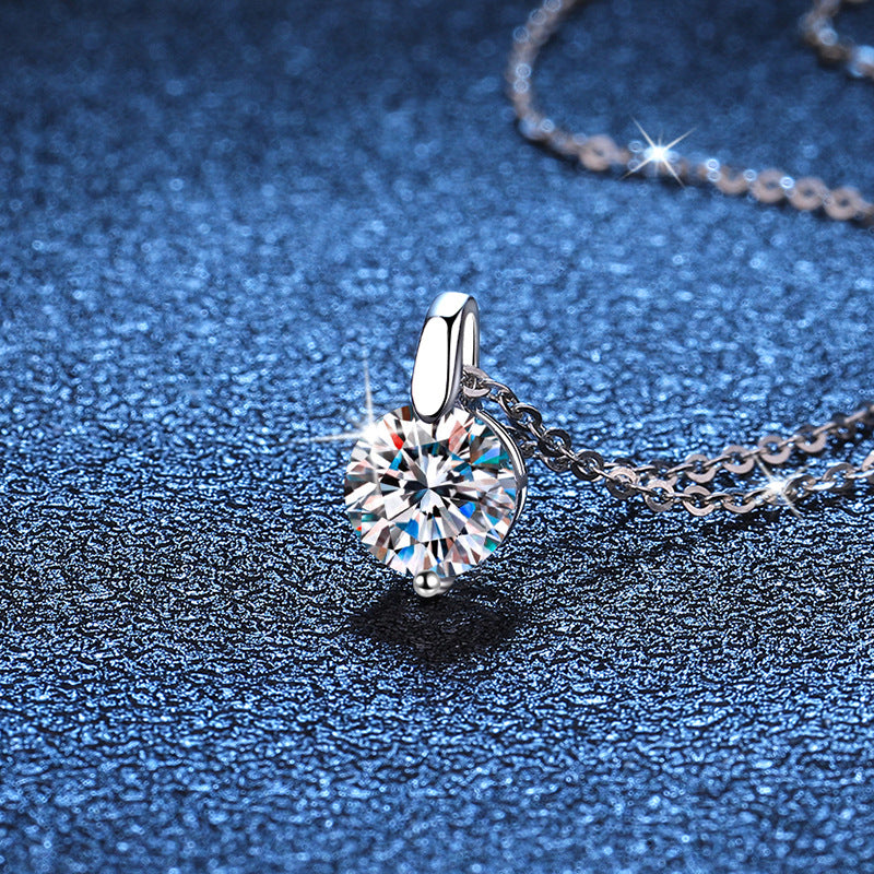 Sterling Sier Clavicle Chain Diamond Classic Necklaces