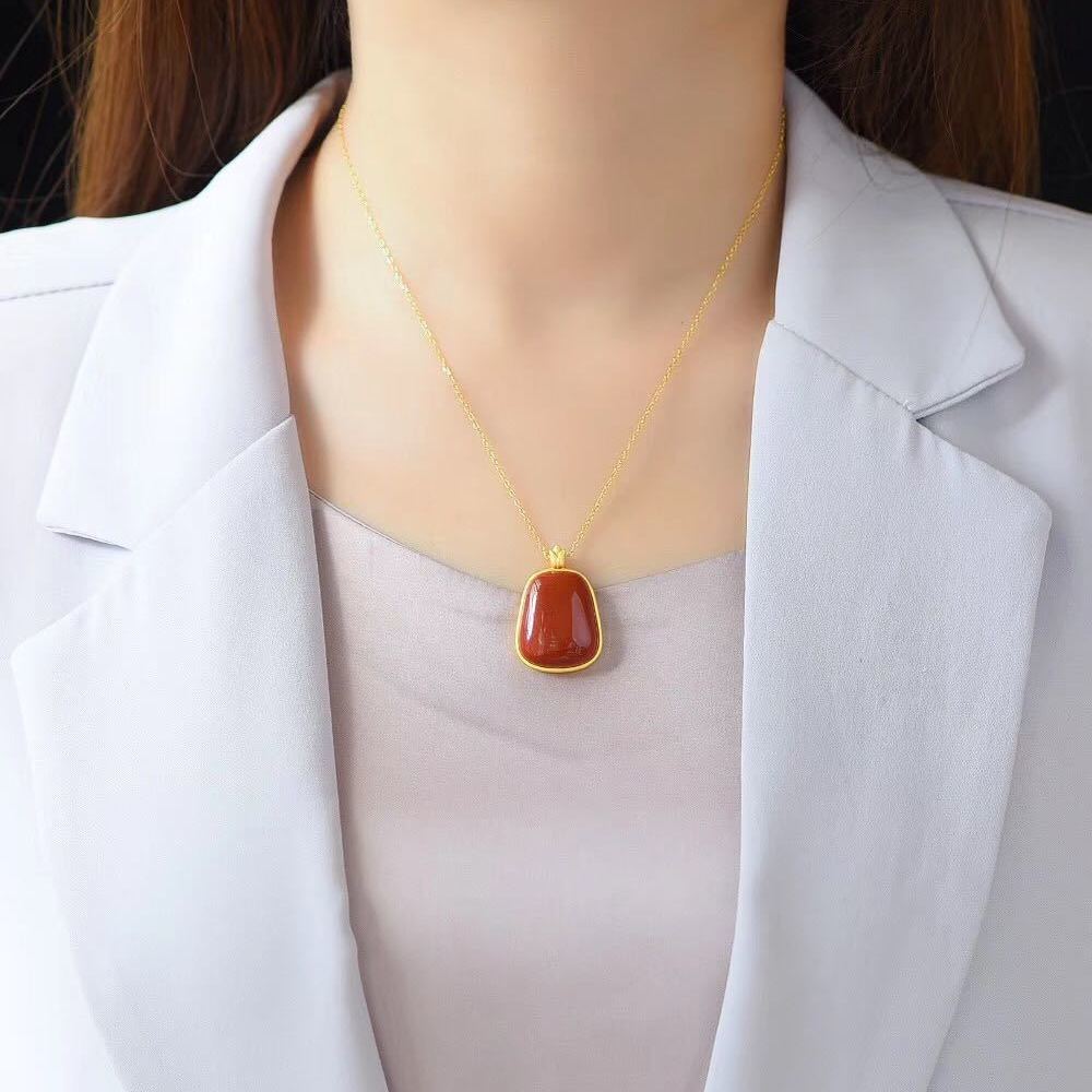 Frosted Inlaid High Quality Full Color Necklaces