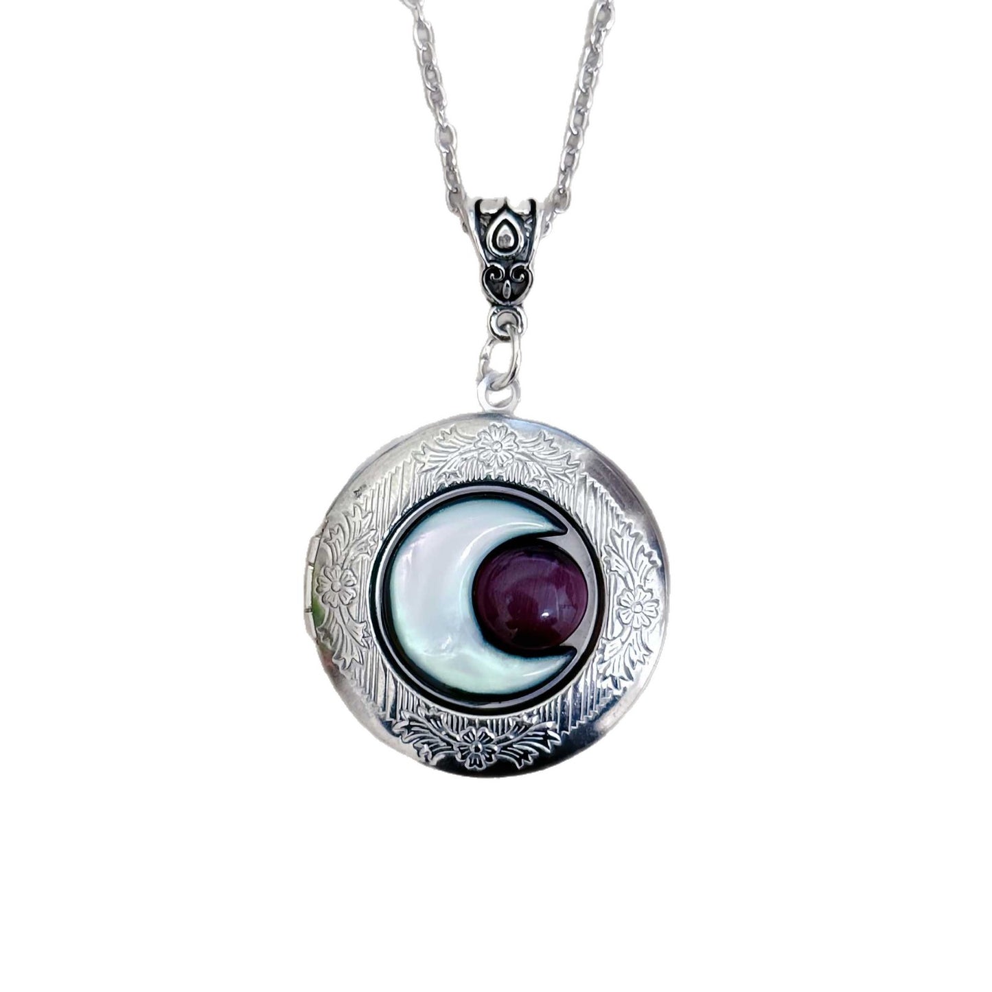 Amethyst Dream Constellation Stainless Steel Round Best Friend Necklaces