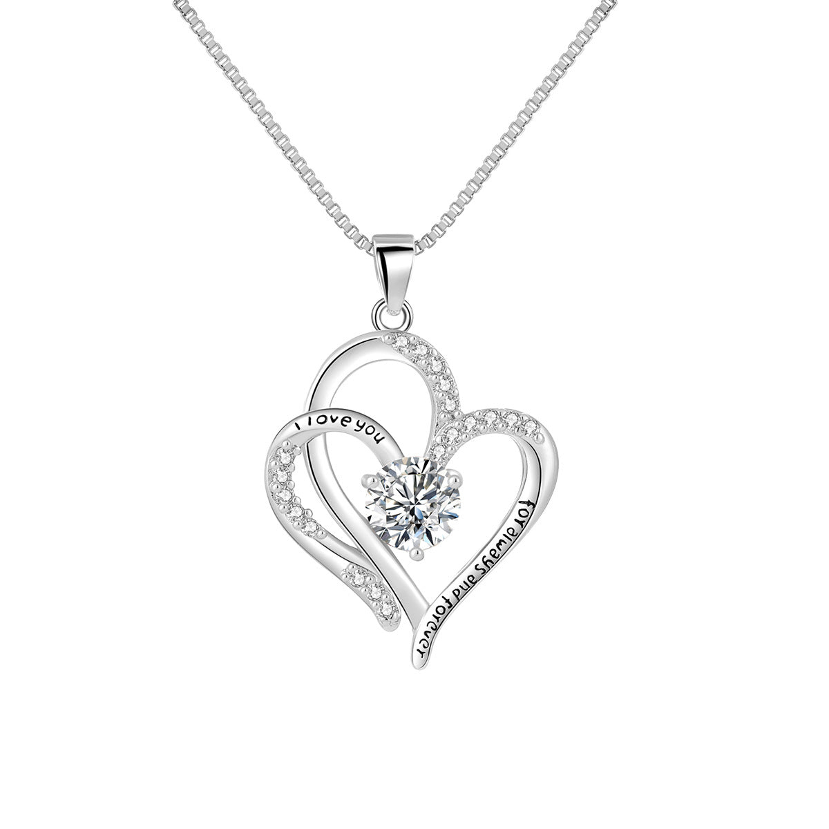 Women's Heart To Romantic Clavicle Chain Double Necklaces