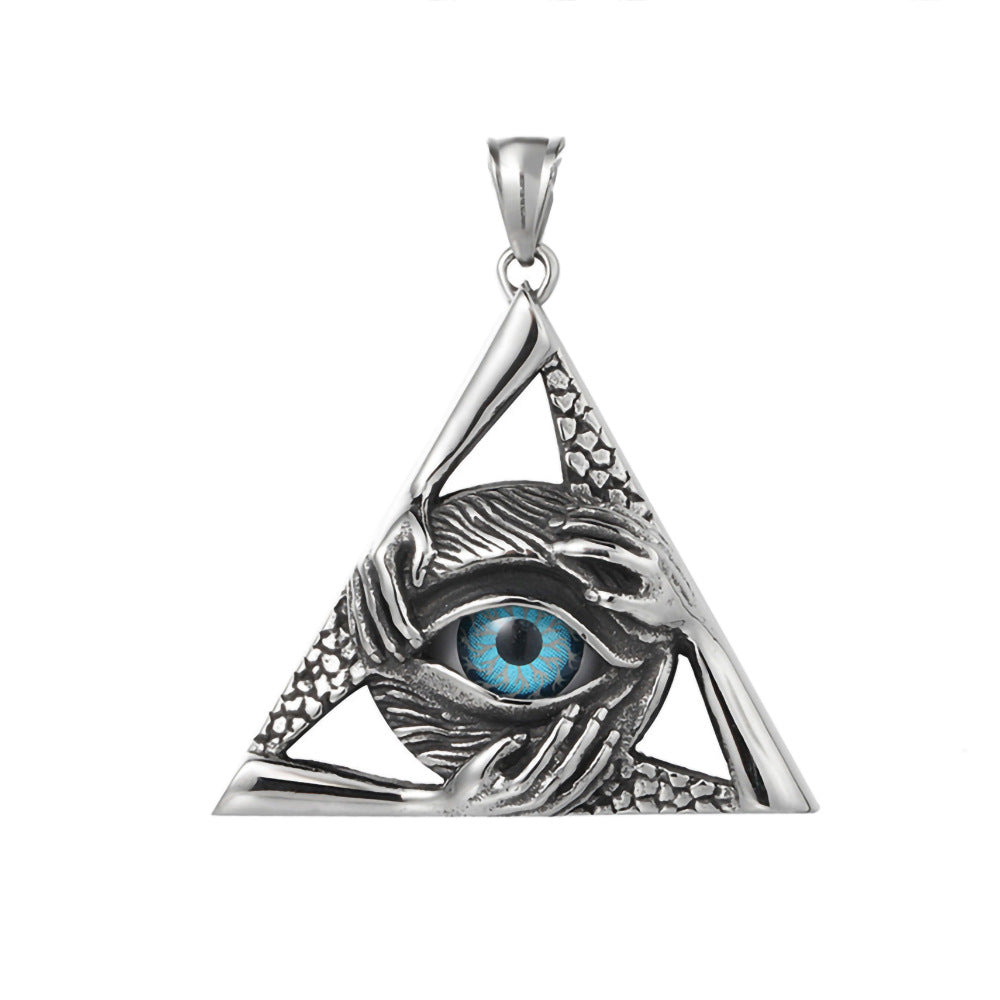 Casting Triangle Eye Stainless Fashion Accessories Necklaces