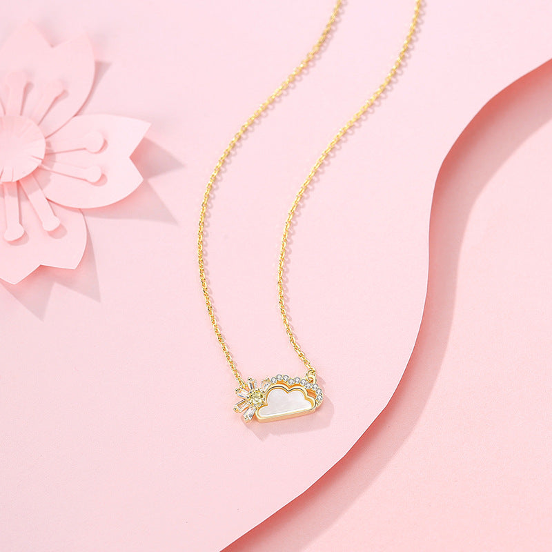 Sterling Sier Korean Style Summer Clavicle Necklaces