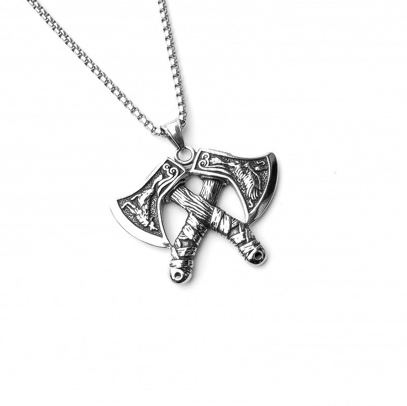 Men's Sword Darkness Dragon Fighter Titanium Steel Necklaces