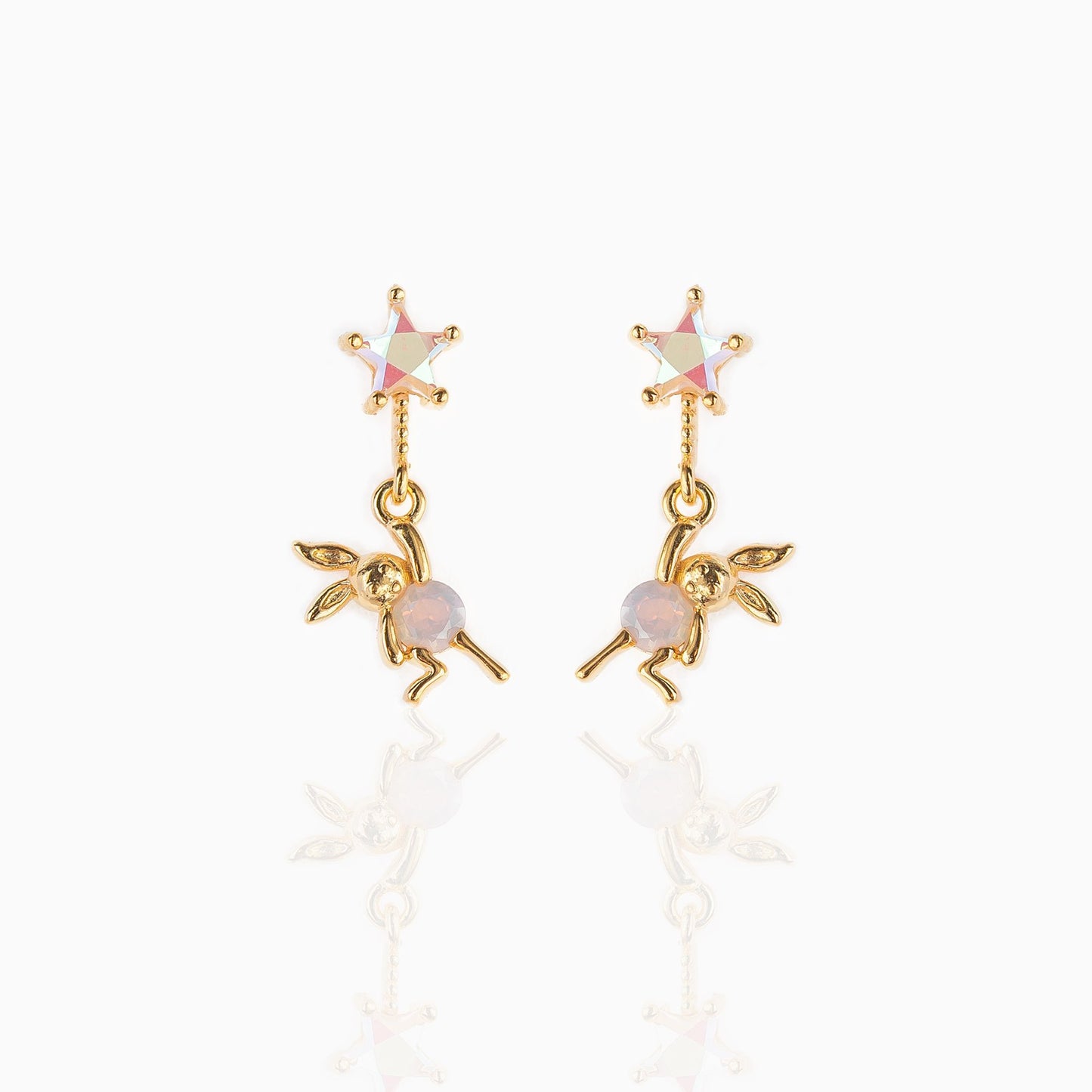 Mickey Ear Tassel Gold Jewelry Cute Rings