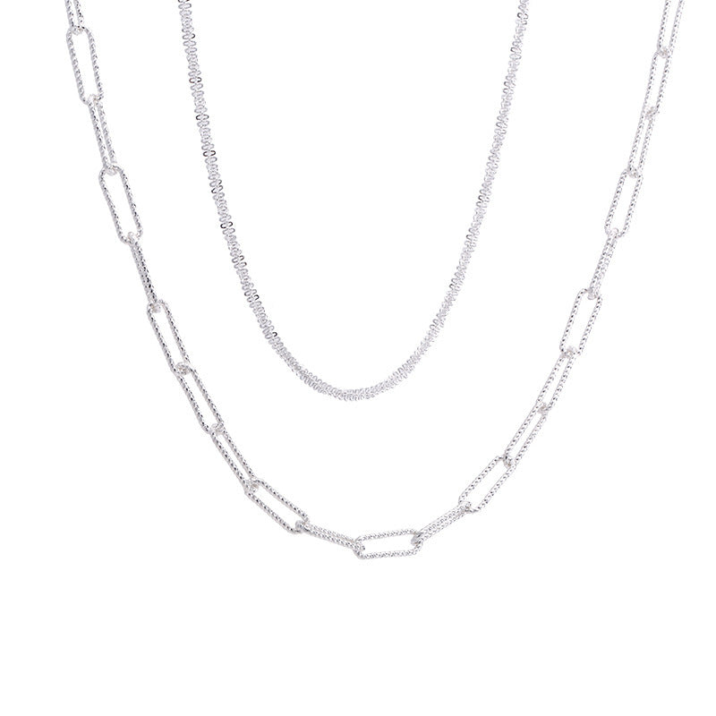 Women's Sparkling Geometric Light Luxury Minority Niche Design Necklaces