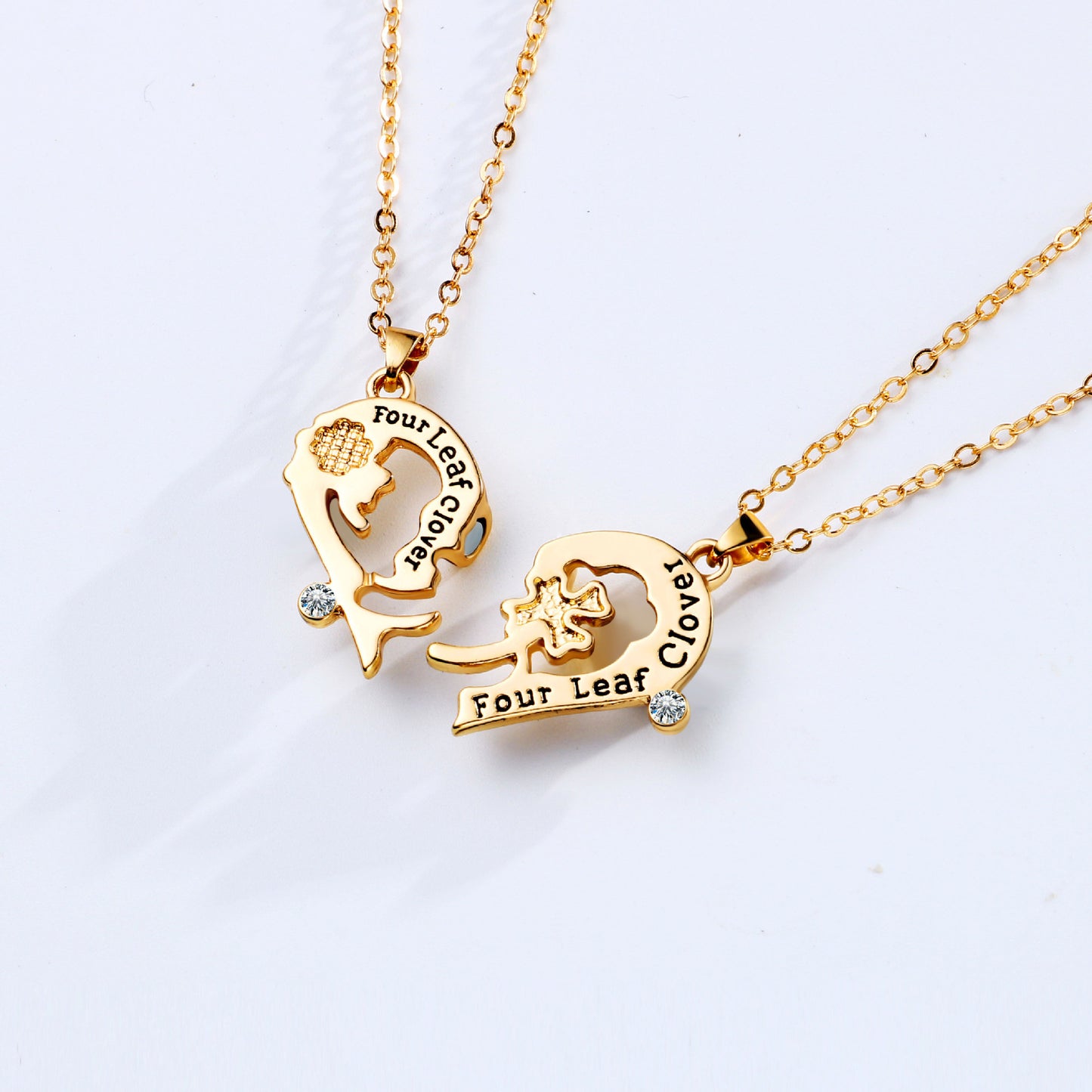Four-leaf Clover Double Chain Simple Fashion Necklaces