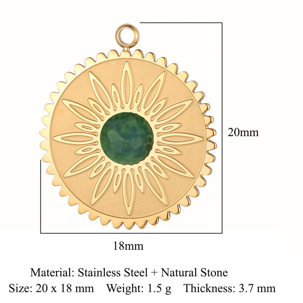 Steel Water Drop Shape Ornament Accessories Pendants