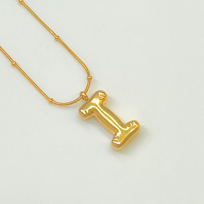 Female Summer Clavicle Chain Stainless Gold-plated Letters High-grade Necklaces