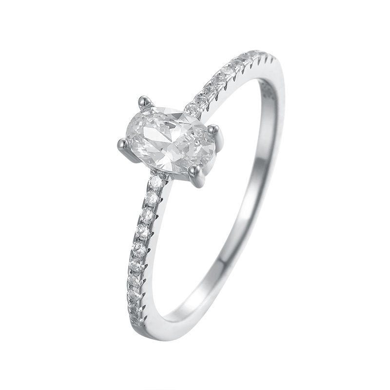 Women's Design Super Flash Zircon Big Diamond Cold Rings