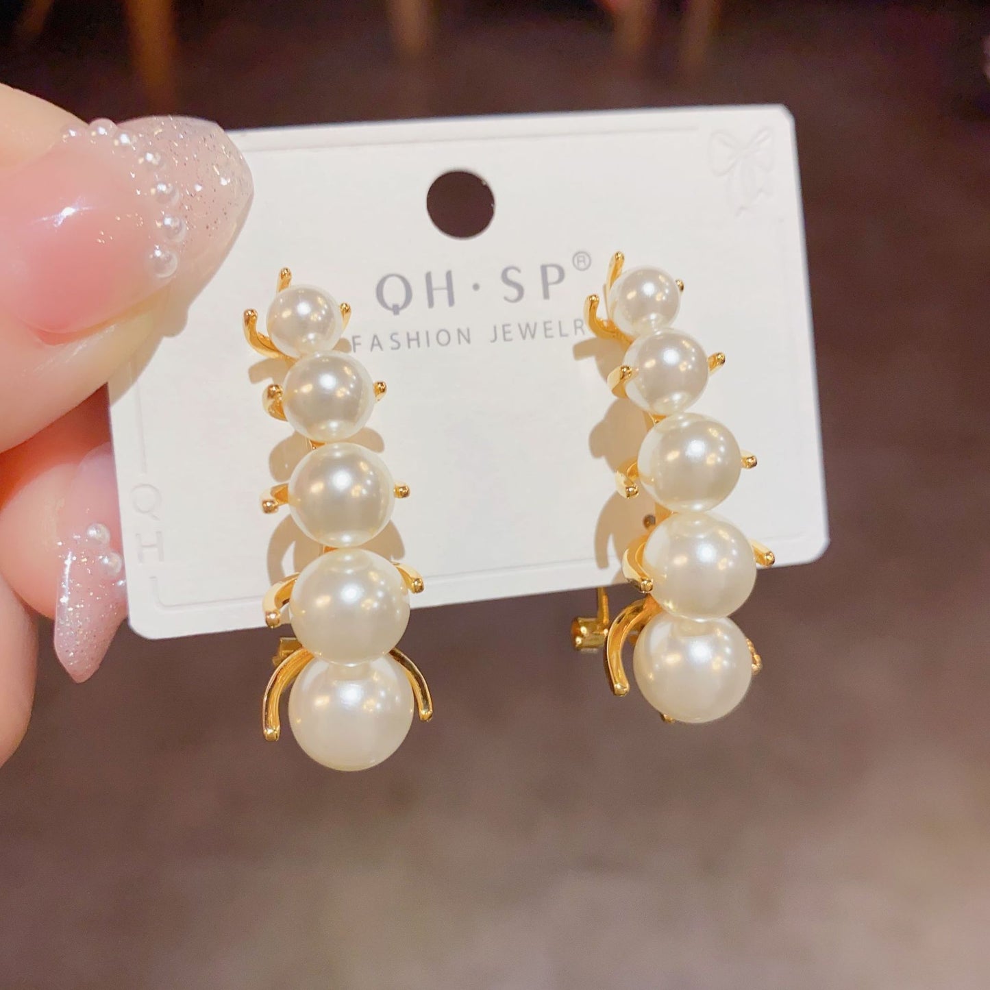 Women's Sier Pin Korean Style High Sense Special Earrings