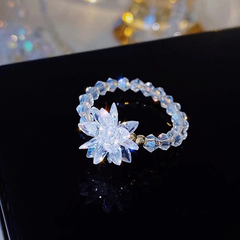 Fantasy Crystal Ice Flower Collar Trendy Necklaces