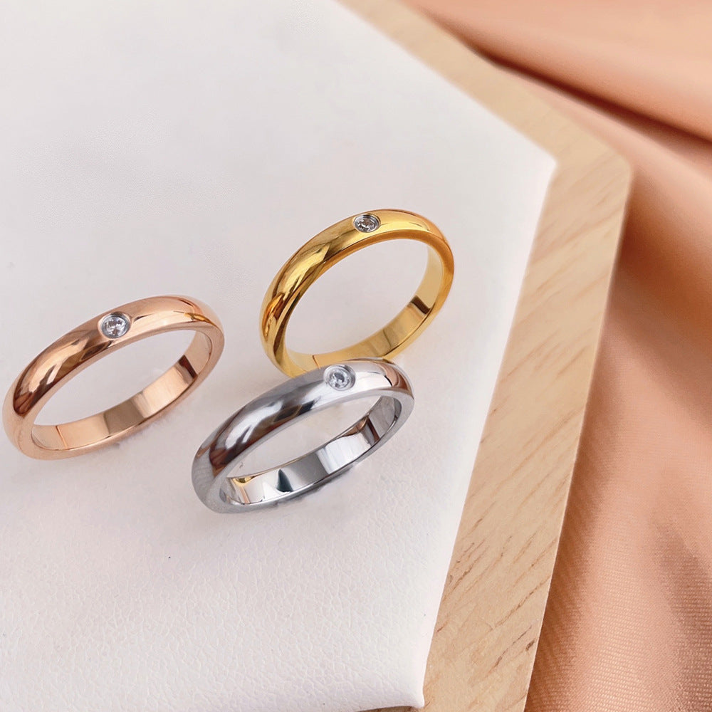 Women's & Men's Rhinestone Simple Stacked Index Finger Joint Rings