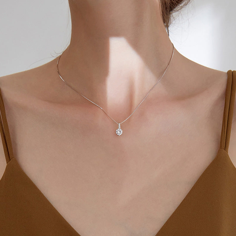 Geometric Light Luxury Water Drop Minority Simple Single Necklaces