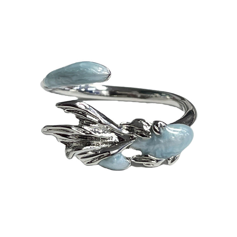 Glazed Enamel Open Female Cold Wind No Rings