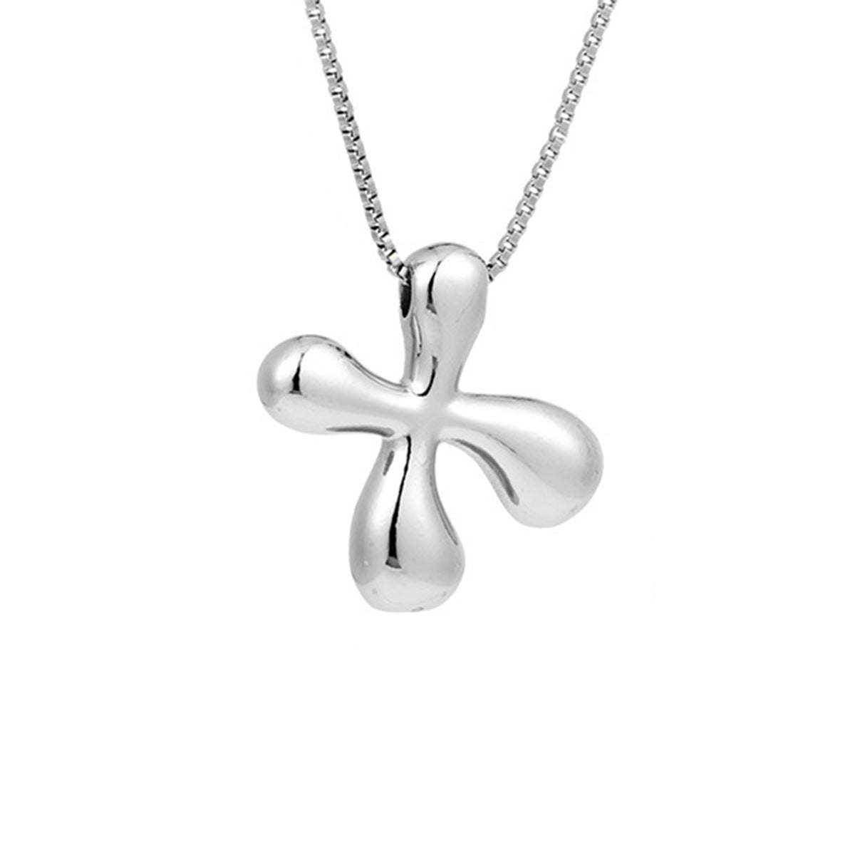 Letter Hip Hop Sier Chubby Clavicle Pendants