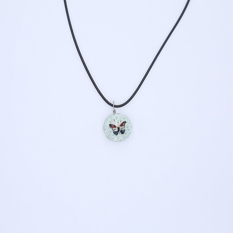 Ornament Natural Dried Flower Simple Handmade Necklaces