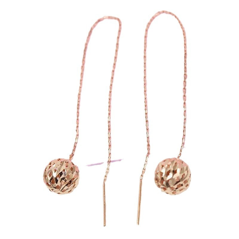 Gold Russian Hollow Ball Antique Rose Plated Rings