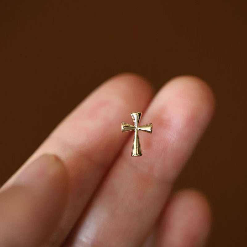 Women's Cross Simple Niche Design Gothic Style Earrings