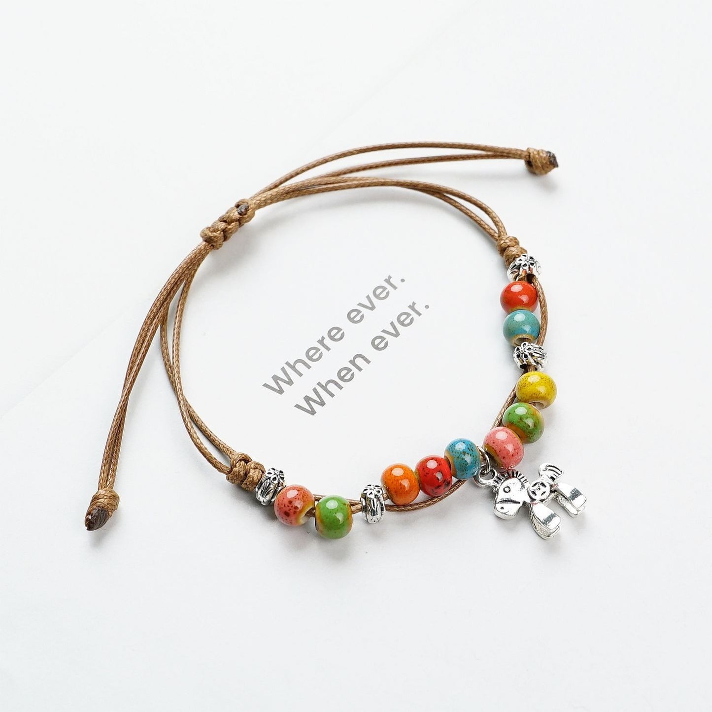 Women's Ceramic Beaded Fresh Antique Ethnic Style Simple For Summer Bracelets