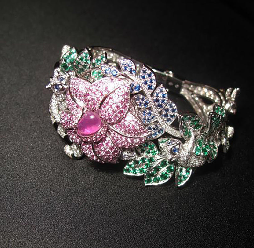 Creative Exaggerating Jewelry Rose Metal Material Rings