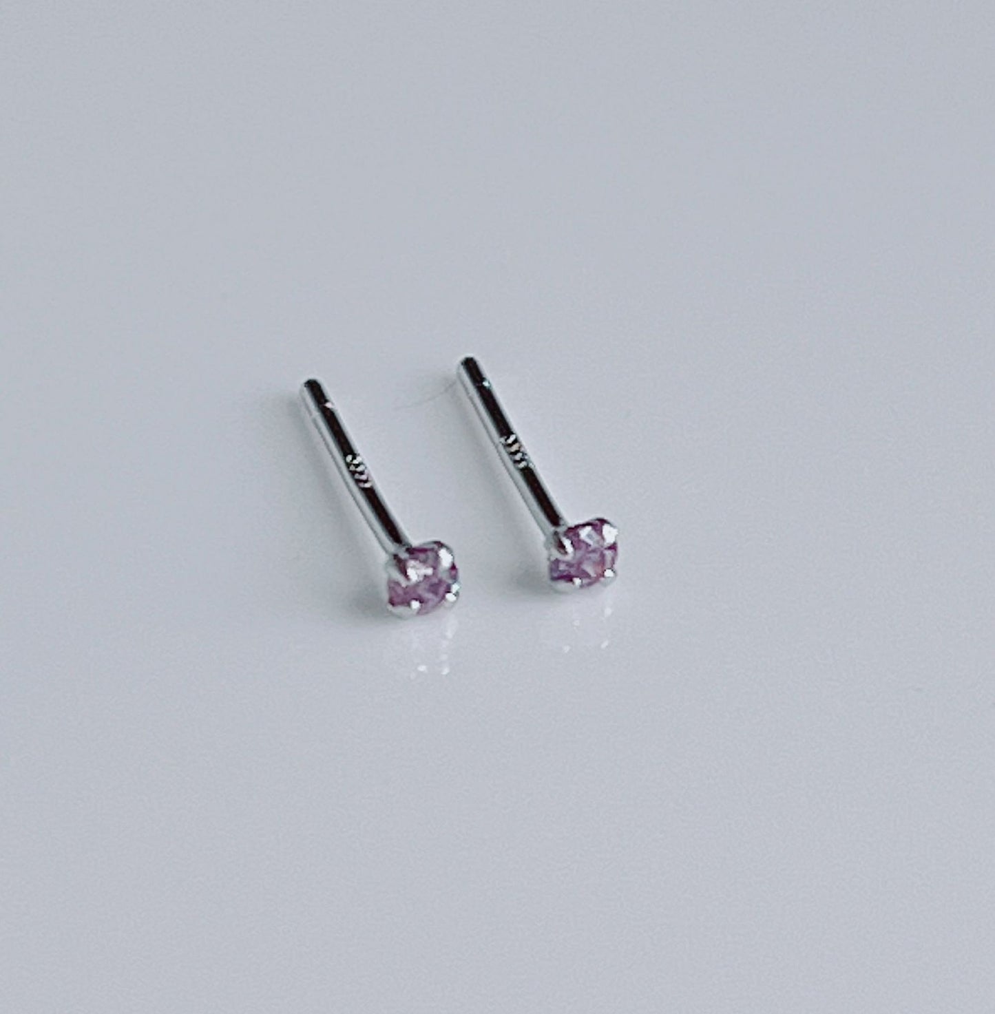 Sterling Sier Zircon Color Ear Bone Earrings