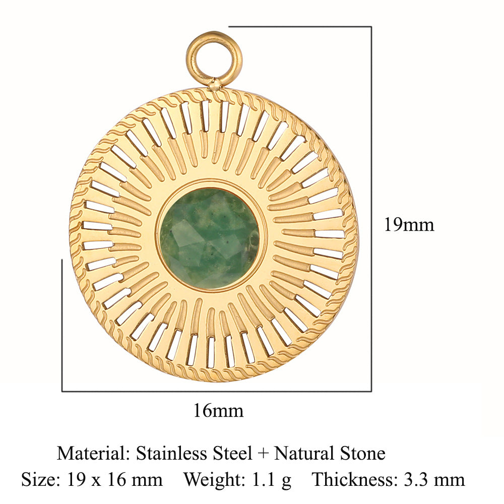 Steel Water Drop Shape Ornament Accessories Pendants