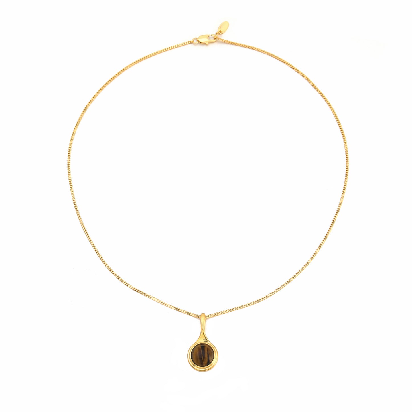 Tigereye Beaded High-grade Agate Mild Luxury Retro Clavicle Necklaces