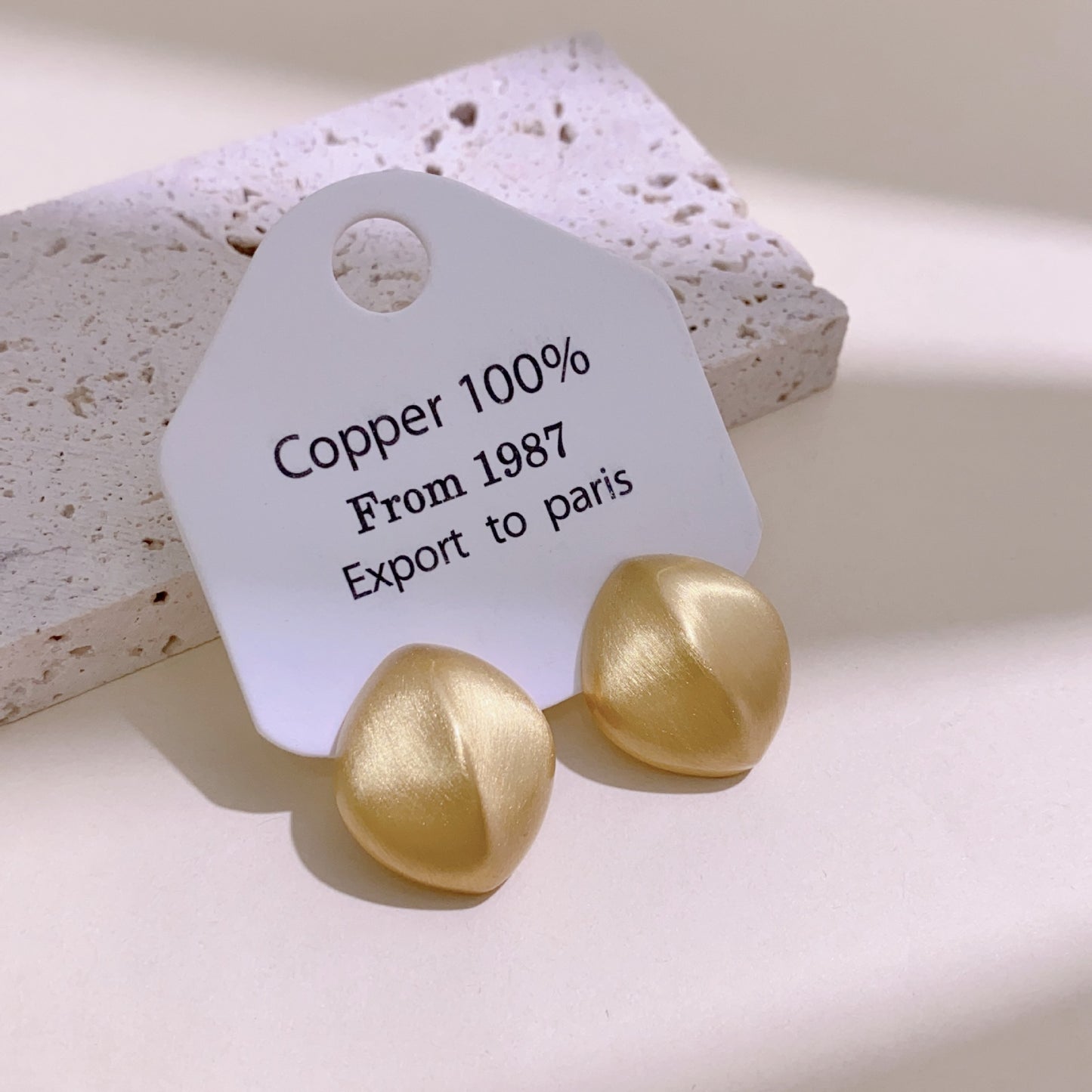 Matte Metal Frosty Style Female Affordable Earrings
