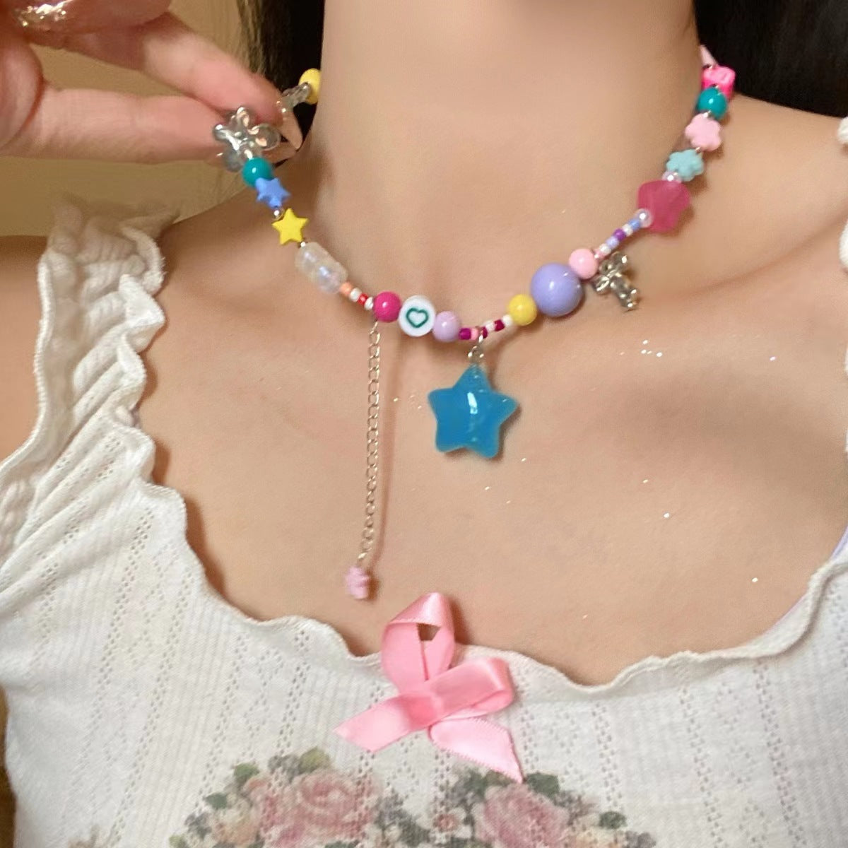 Women's Candy Tassel Light Luxury High-grade Clavicle Necklaces
