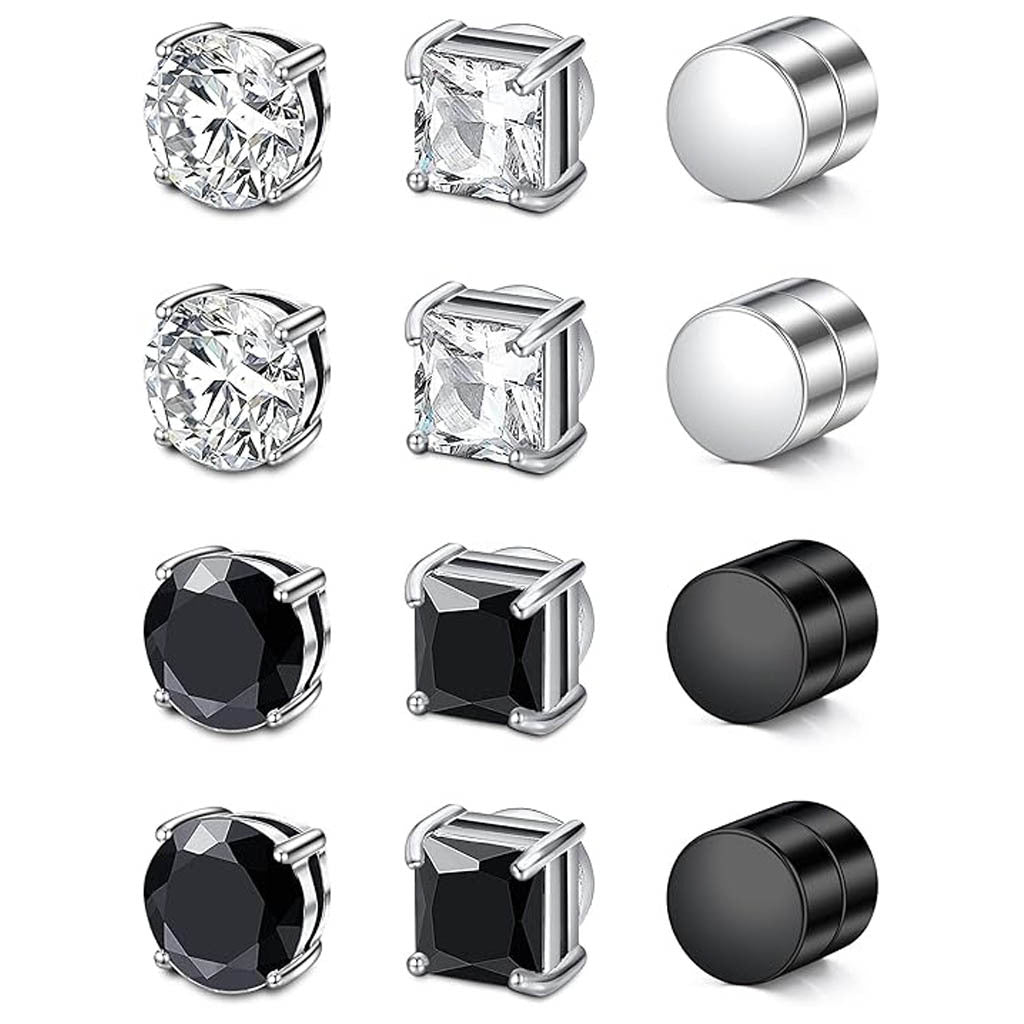 Korean Style Magnet Ear Clips Round Simple Fashion Earrings