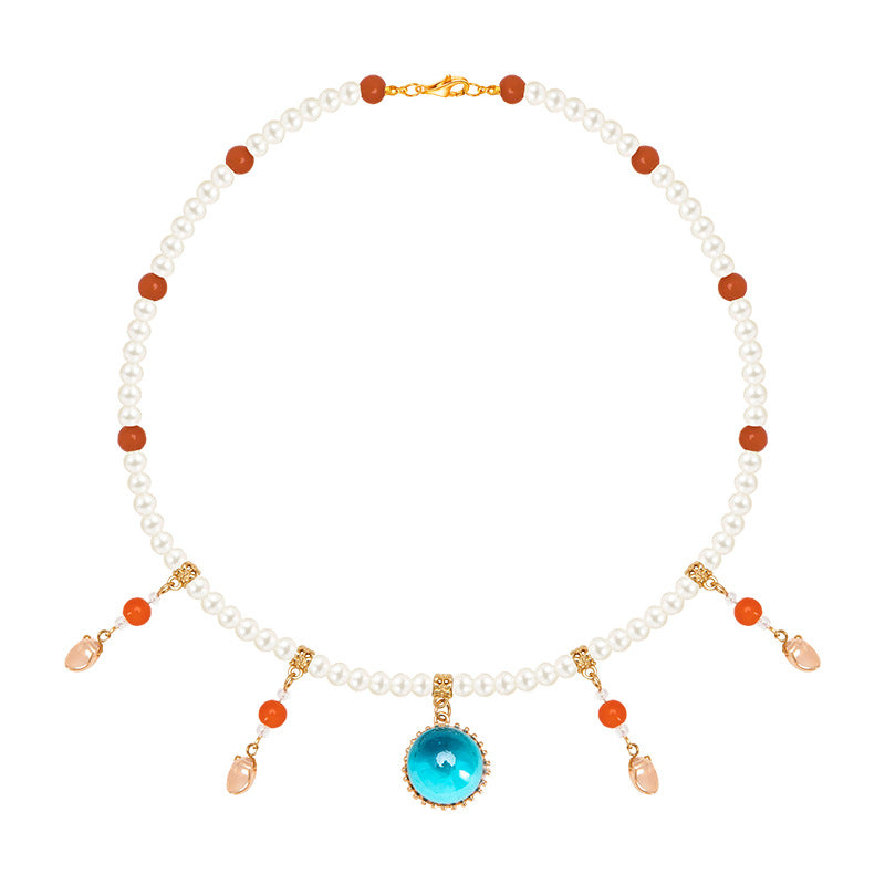 Derived Da Ancient Style Han Chinese Clothing Luo Of Necklaces