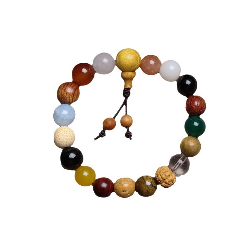 Women's & Men's Fifth Generation Wooden Beaded Lucky Beads Bodhi Bracelet