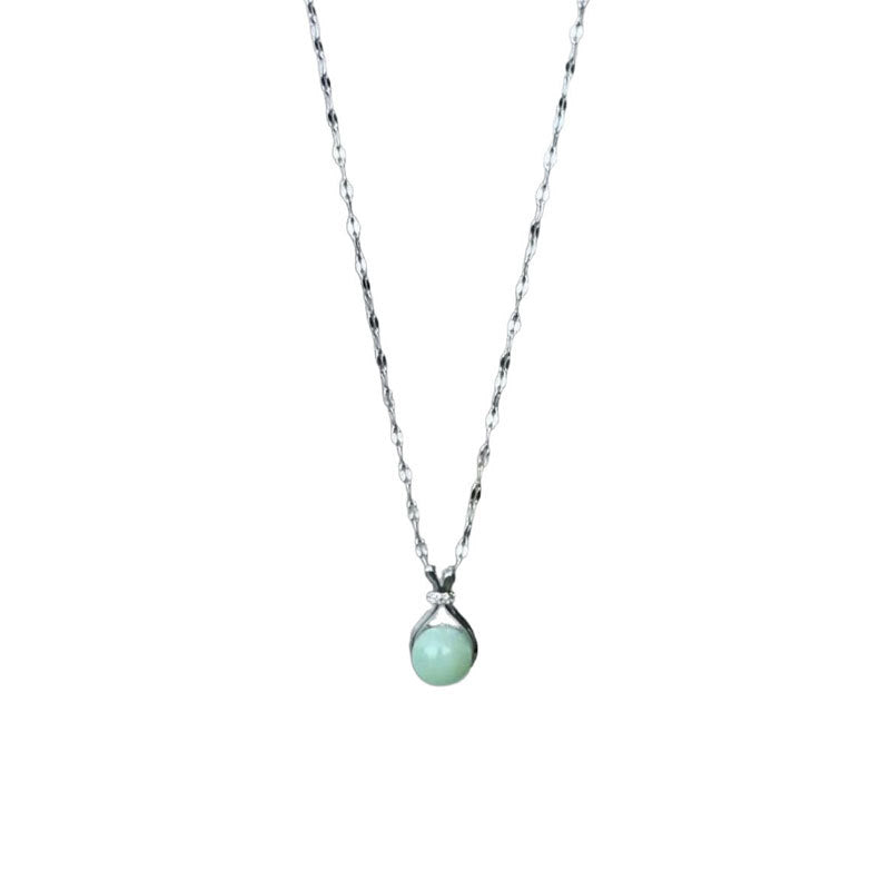 Women's Style Sier Lucky Bag High-grade Clavicle Chain Light Necklace